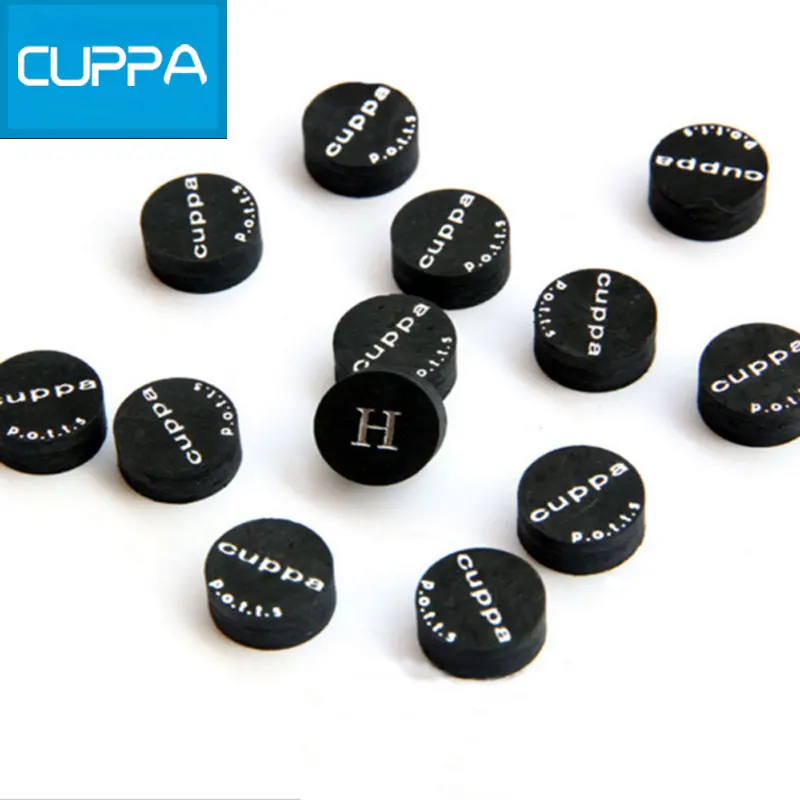Новые черные наконечники Cuppa Pool Cue 12 мм наконечники для бильярдного кия S/M/H аксессуары Китай высокое качество
