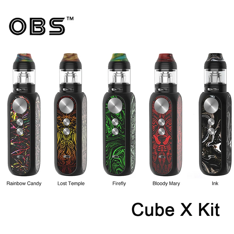 Оригинальный комплект OBS Cube X Box Mod Vape 80 Вт с баком M1/M3 катушка электронная сигарета
