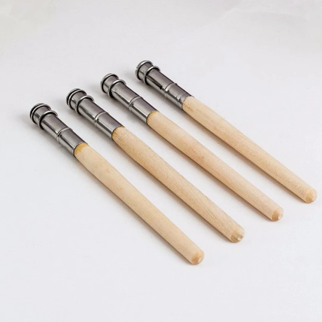 5pcs/set Wooden Pencil Extender Holder Adujustable Pencil Lengthener Painting Drawing Tool for Student School Office