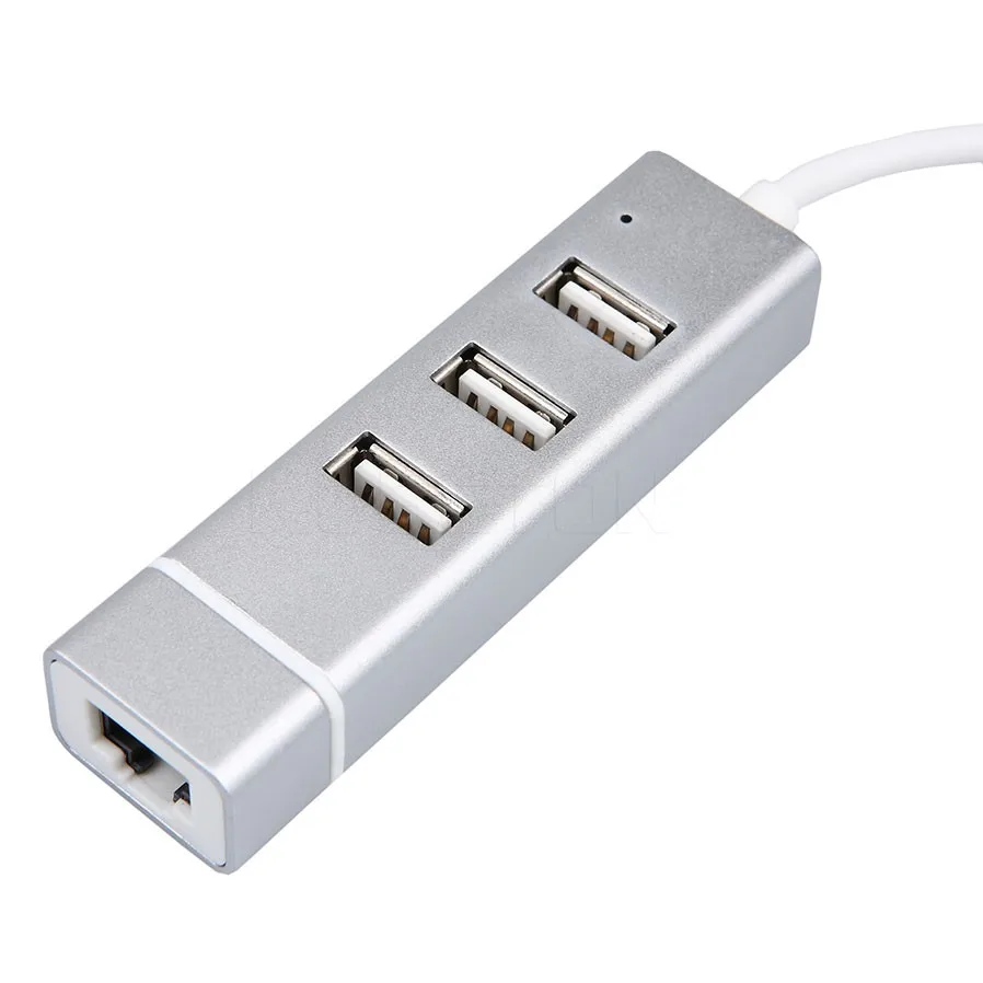 Лидер продаж микро RJ45 Ethernet адаптер USB 3,0 к rj45 LAN 3 Порты HUB адаптер проводной сетевой адаптер конвертер для ПК Windows, Mac