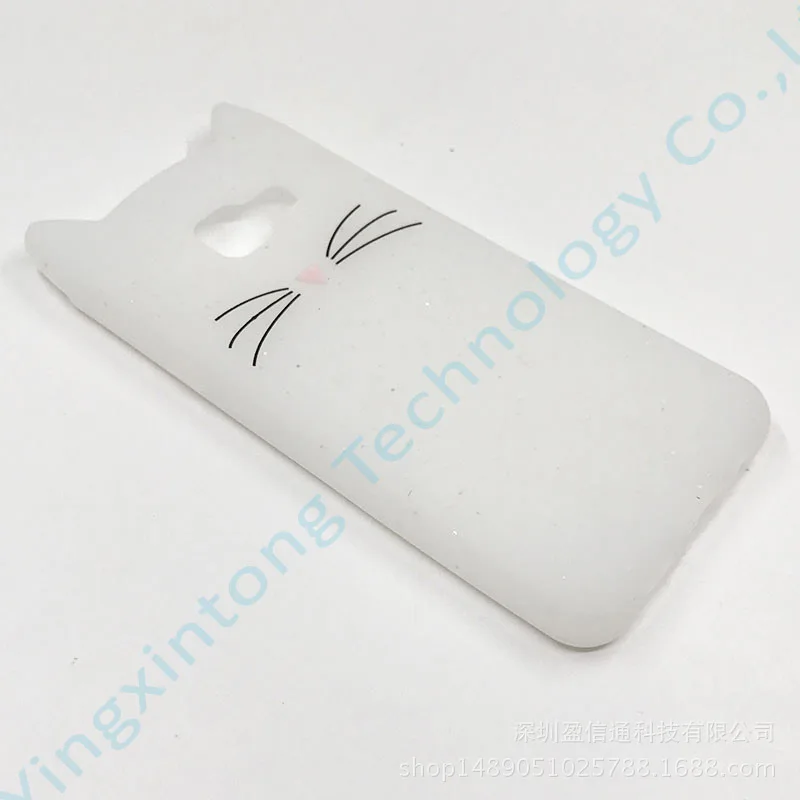 3D милые животные борода кошачьи уши чехол для Samsung Galaxy A5 A3 2017 2016 A8 Plus 2018 полное