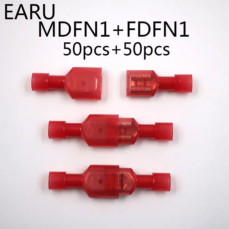 100 шт. латунные зажимы для контактов MDFN + FDFN FDFN|crimp terminal connector|connector crimpterminal connector |