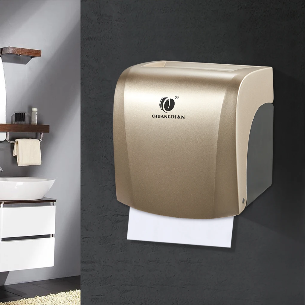 

Toilet Roll Paper Tissue Box Wall Mounted Bathroom Rest Room Waterproof Paper Holder
