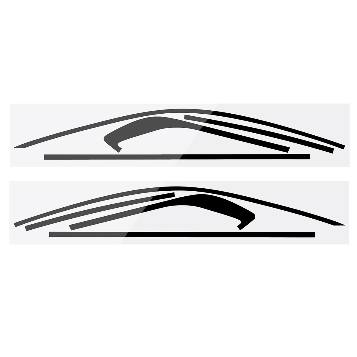 Автомобильные наклейки s для Honda для Accord для Coupe 9th 2013 матовая глянцевая черная оконная рамка, декоративные наклейки