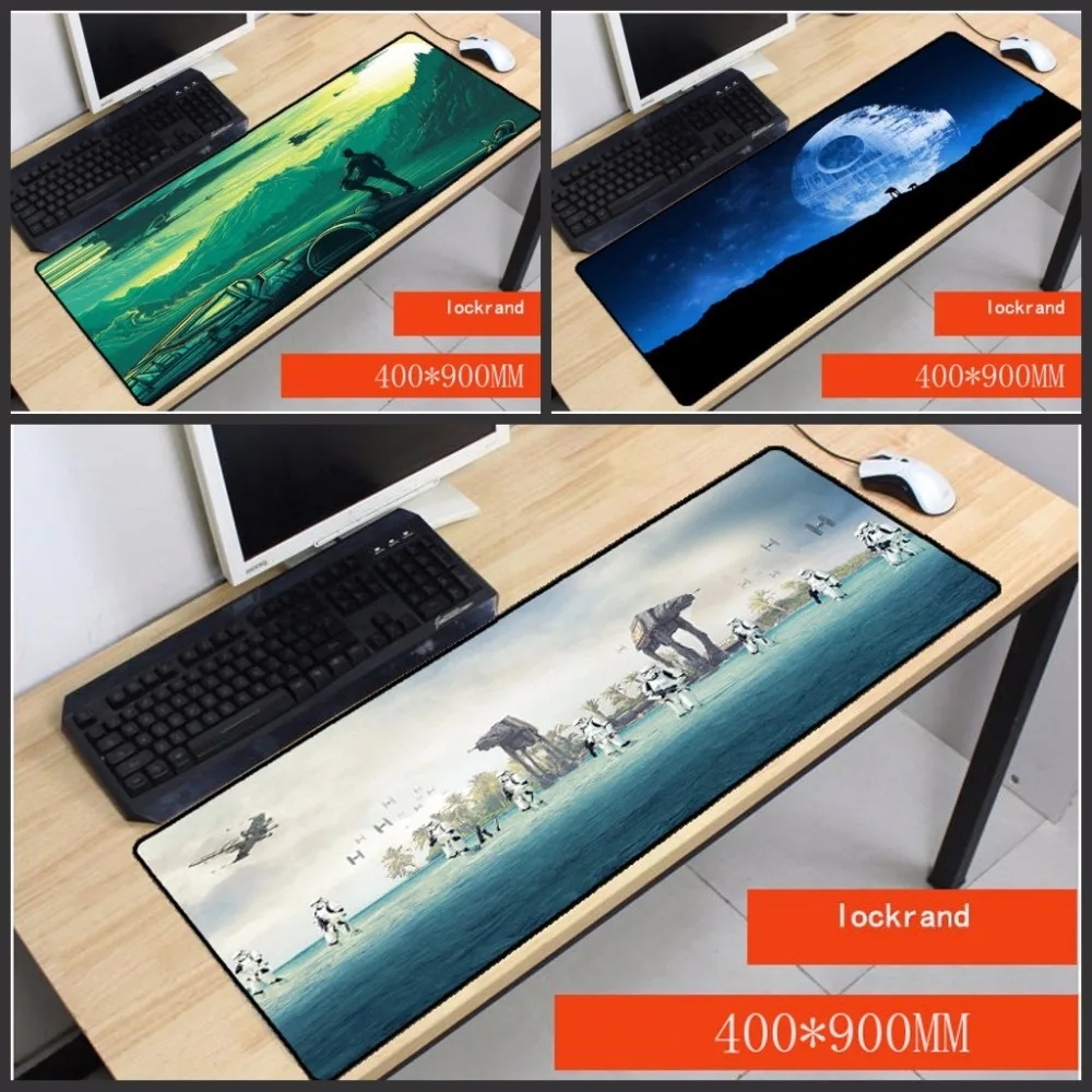  Yuzuoan Free Shipping Star Wars mouse pad Notbook Computer Mousepad With Locking Edge Gaming Mouse 