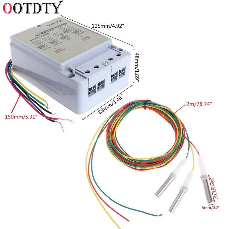DF-96A DF96A DF9B DF-96B автоматический регулятор уровня воды контроллер насоса резервуар автоматический жидкостный выключатель с 3 зондами