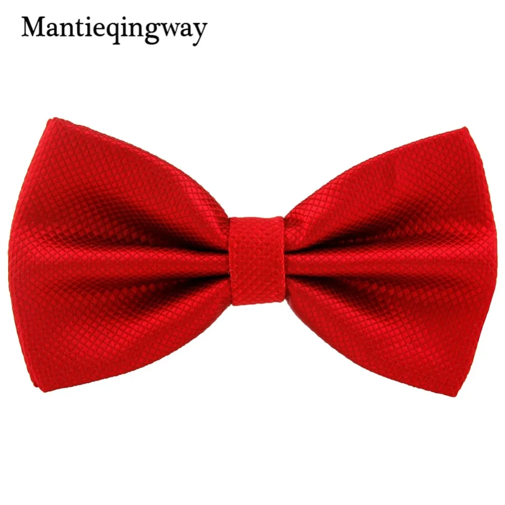 Mantieqingway мужской формальный деловой однотонный галстук бабочка для мужчин жениха