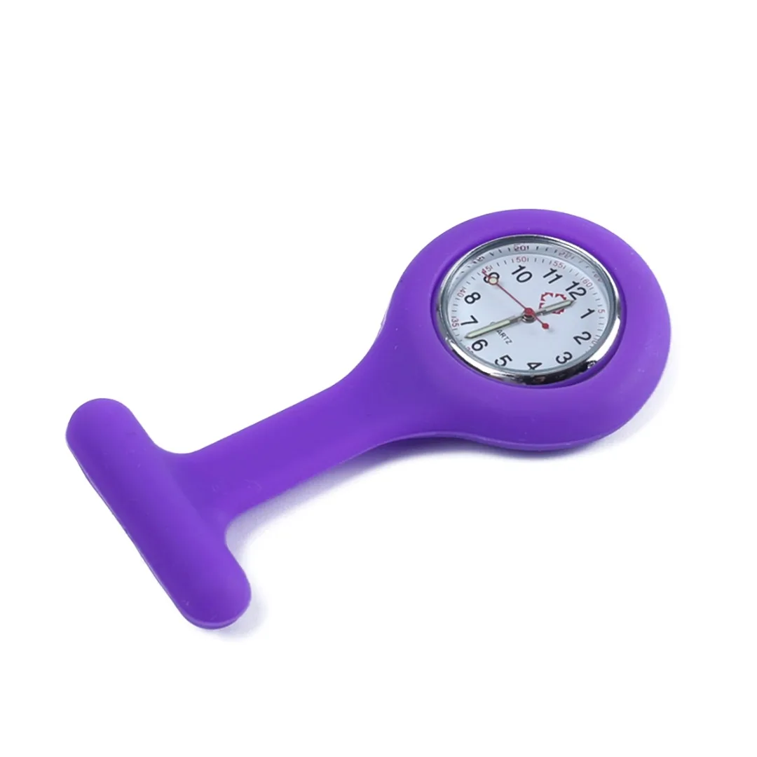 Quartz Fob Nurse Watch 2019 Silicone Brooch Luminous Pocket Watches reloj de bolsillo Doctor Medical Tunic Watch With Battery