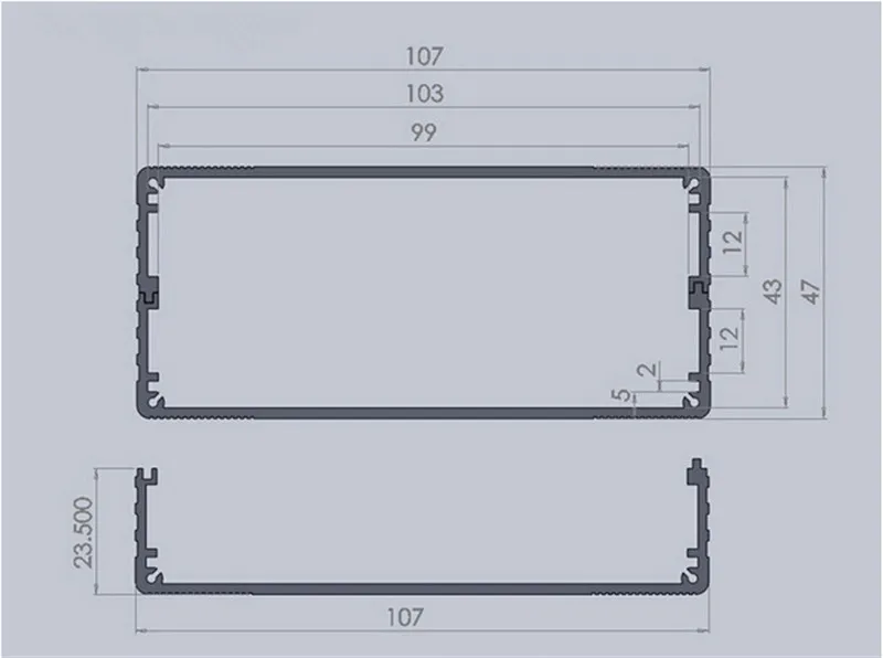 electronic case amplifier enclosure separated aluminum box enclosure black electronics aluminum case wall mounting project box electronics enclosure for pcb  (4).jpg