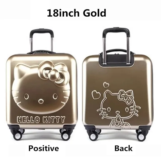 Buy 13/18/20/24inch Kids Hello Kitty Luggage Sets