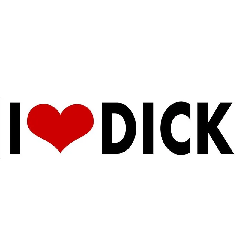 Static cling window car signdecal sticker i love my cock