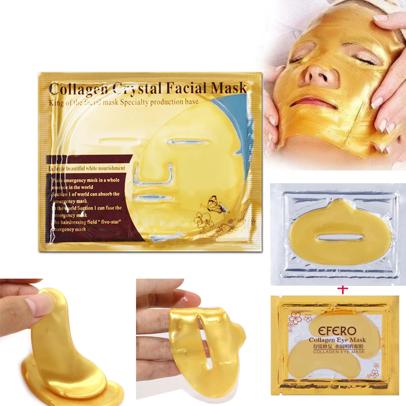EFERO Collagen Face Sheet Mask Skin Whitening Collagen Gold Eye Gel