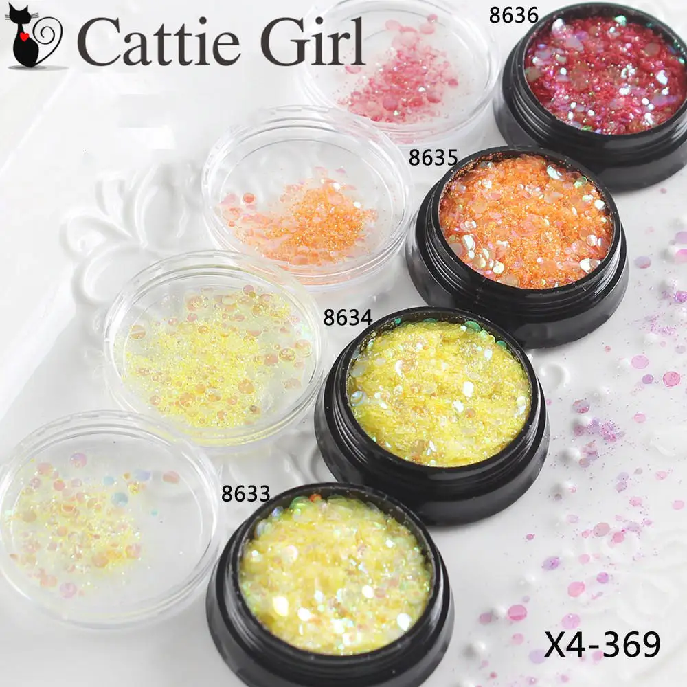 

1box 1+2+3mm Round Sequins+Mix Glitter Nail Glitter Sequin Makeup Glitter Nail Art Powder Dust Nail Decorations