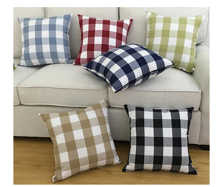 ZENGIA Buffalo Check наволочка для подушки декоративная дома клетчатые 18x18in 22x22in