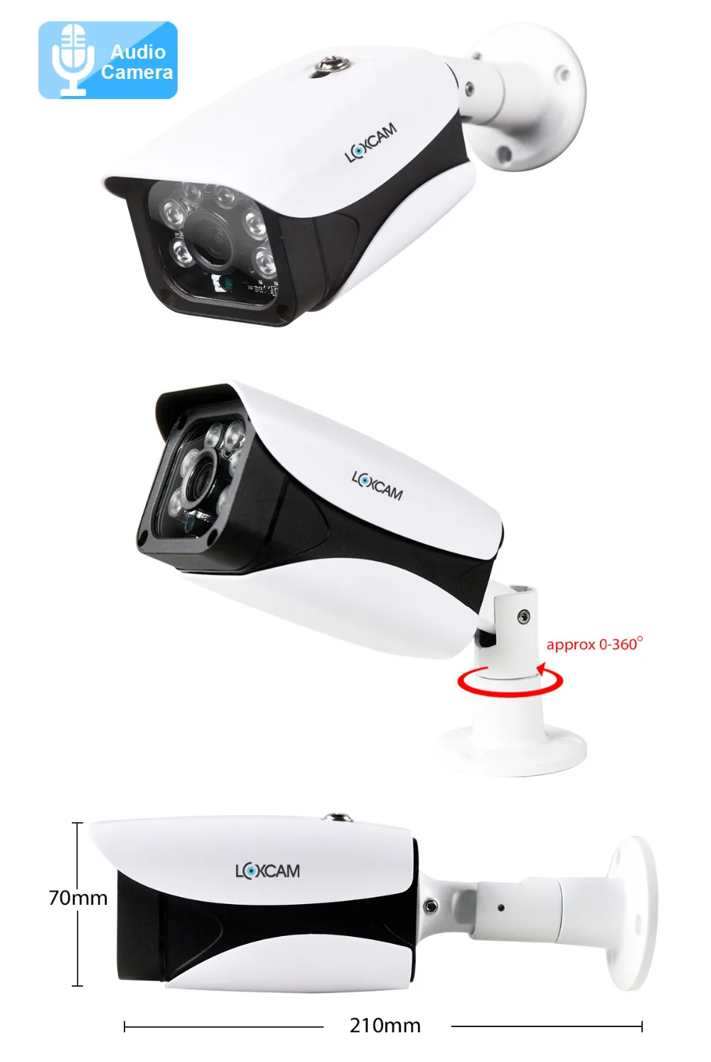 H.265 8CH 4MP POE NVR CCTV система 8 шт. IP66 безопасность наружная аудио запись звук IP камера