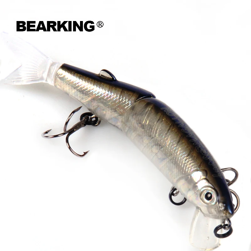 Рыболовная приманка Bearking 1 шт. 113 мм 13 7 г жесткая наживка с 2 крючками для