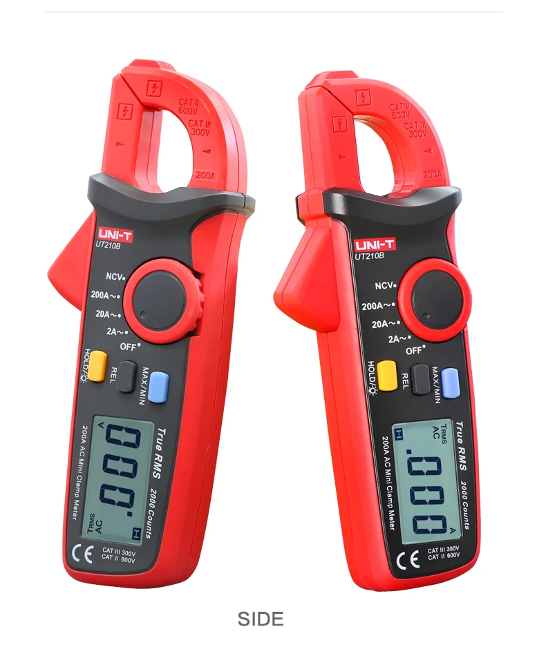 force gauge UNI-T Clamp Meter UT210 Series AC Current Mini Clamp Multimeter Digital True RMS Pliers Ammeter Auto Range soil ph tester