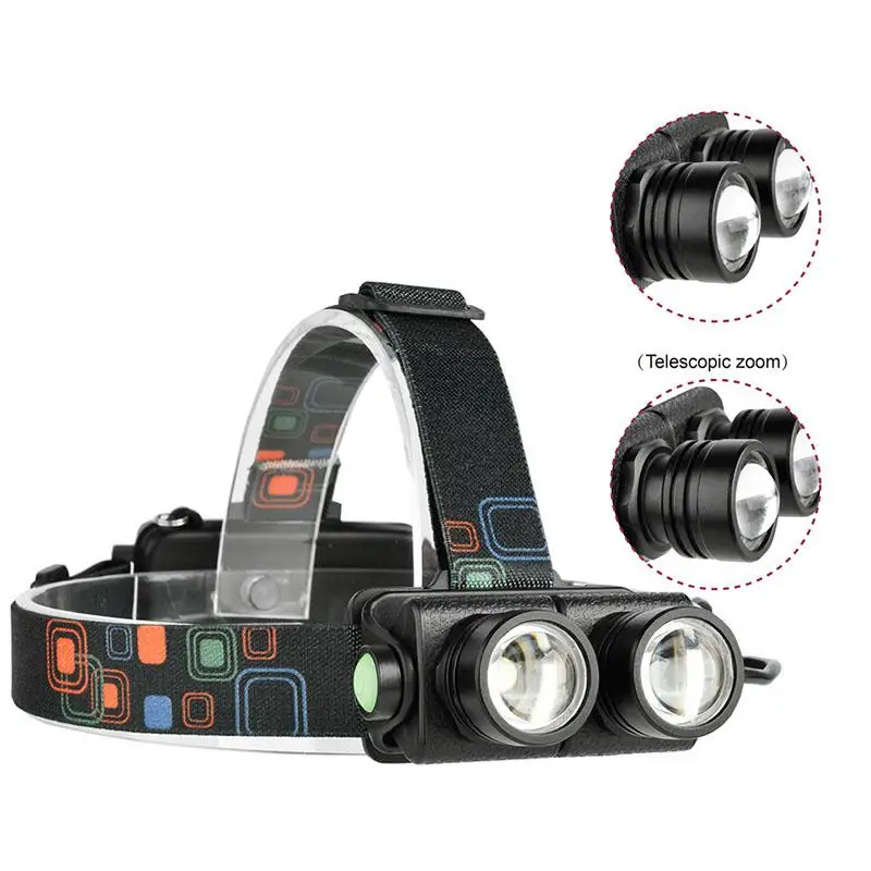 LumiParty гибкий зум 4 режима яркий светодиод 1600LM 20 Вт двойной XML-T6 для ночного отдыха