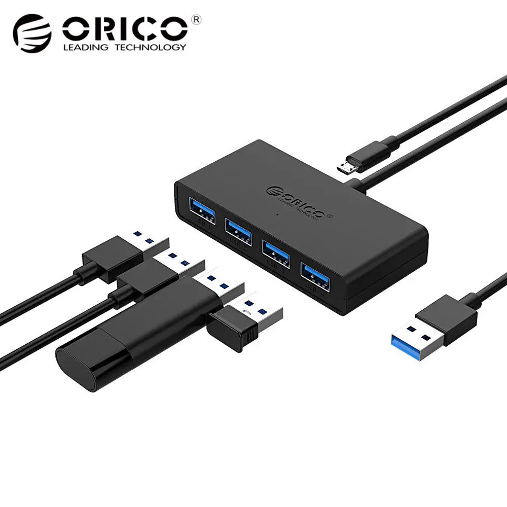 ORICO High Speed 4 Ports USB3.0 Hub USB Port USB Micro Port HUB Charging Hub USB Splitter for Apple Macbook Air Laptop PC Tablet ORICO High Speed 4 Ports USB3.0 Hub USB Port USB Micro Port HUB Charging Hub USB Splitter for Apple Macbook Air Laptop PC Tablet