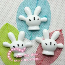 28*34 мм 50 шт./лот прорезиненный плоский Микки ручной кабошон ремесла