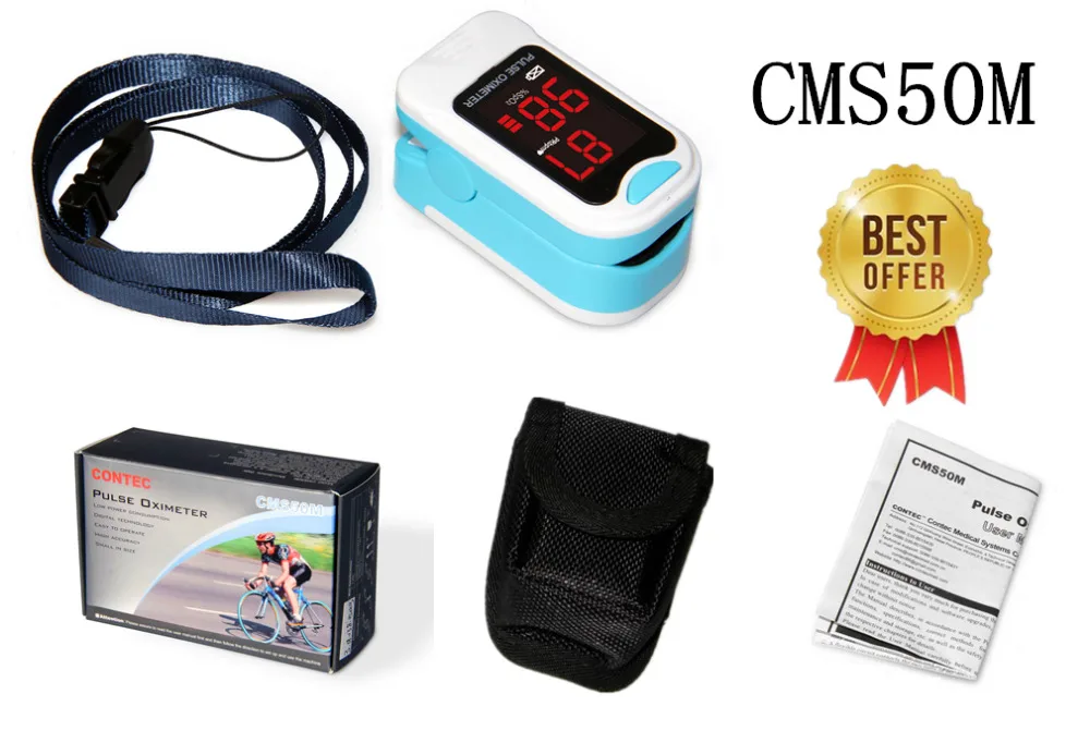 

CONTEC Finger Pulse Oximeter,SPO2,PR Monitor,Blood Oxygen,CMS50M,Newest