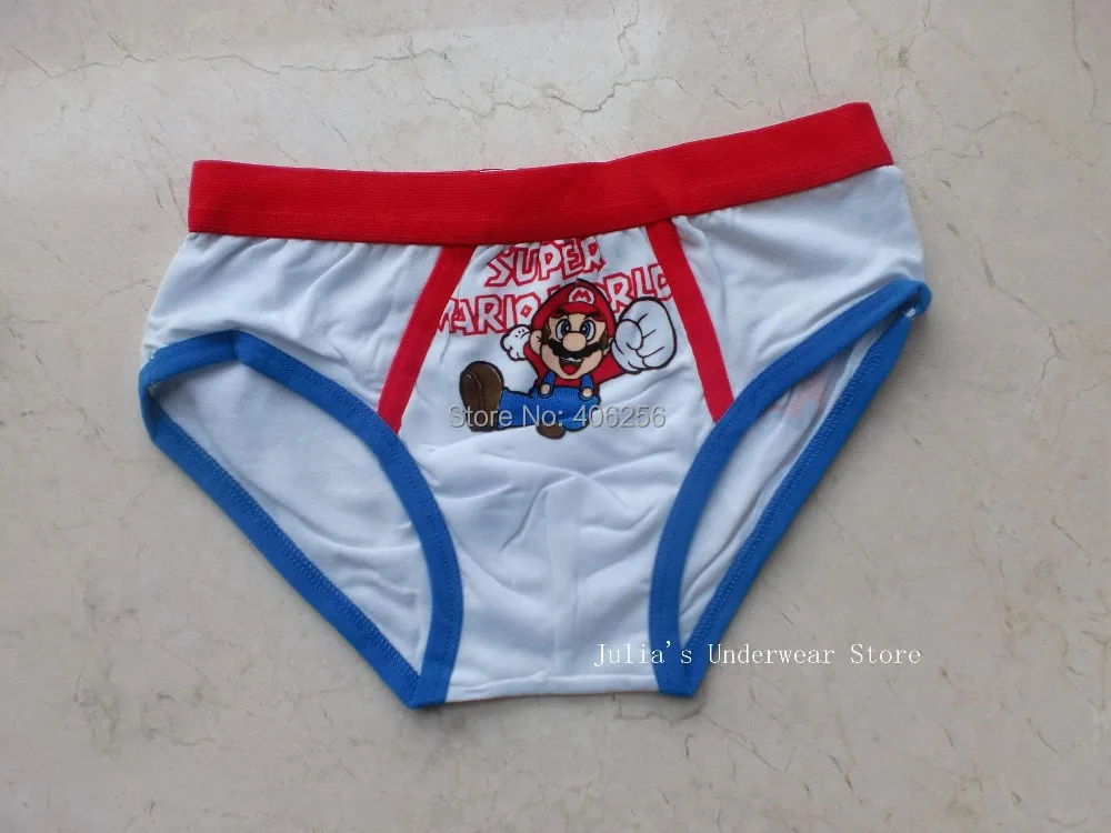 Boys Kids Cartoon Character Mario Briefs Knickers Panties Underwear S-XL  2-10yrs - AliExpress