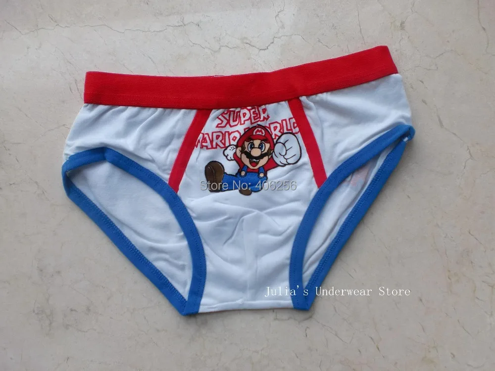 Boys Kids Cartoon Character Mario Briefs Knickers Panties