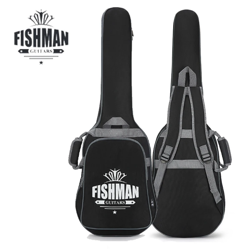 Electric Guitar Case Fully Padded Bass Folk Flattop Balladry Steel-string Backpack Bass Accessories Carry Gig Oxford Guitar Bag