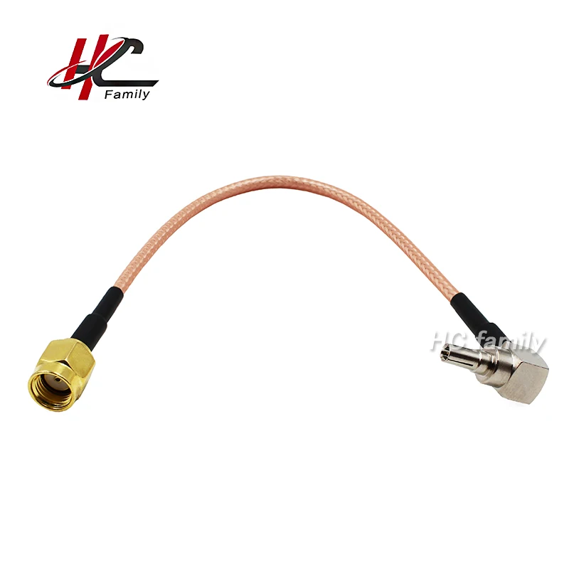 

3G HUAWI modem adapter CRC9 Male Right Angle to RP SMA male plug pigtail Cable RG316 15cm 6inch