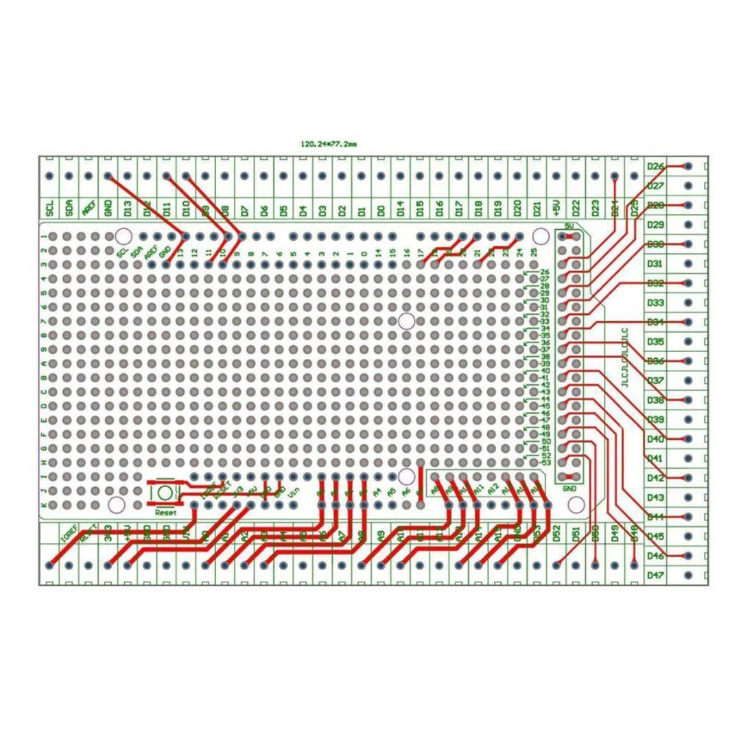 MEGA-2560 PCB прототип винтовой клеммный блок щит Женский Разъем розетки для Arduino электронные блоки робот аксессуары