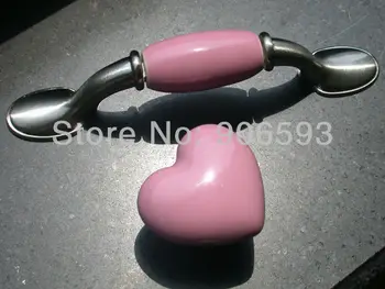 

50pcs lot free shipping Pink pretty cabinet knobs and handles