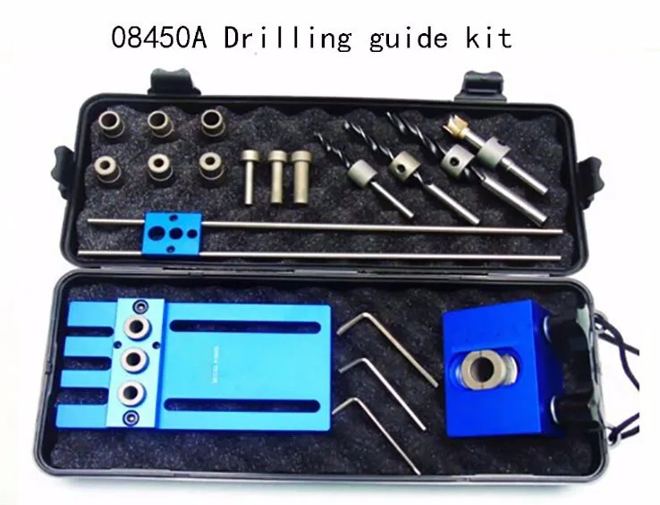  Woodworking toolDIY Woodworking Joinery High Precision Dowel Jigs Kit3 in 1 Drilling locator08450A 