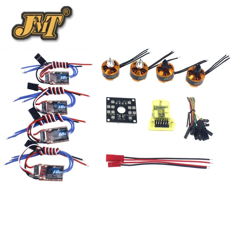 

JMT RC QuadCopter UFO 4Axis Kit Hobbywing 10A ESC + 2400KV Brushless Motor + Straight Pin Flight Control Opensource