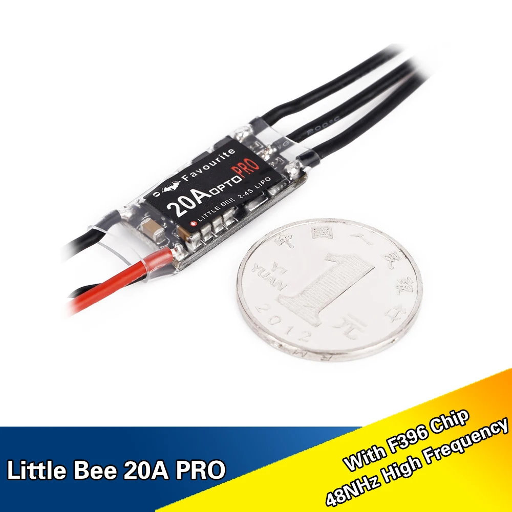 

Little Bee Mini 20A 2-4S LiPo Battery OPTO PRO Version ESC Brushless For QAV250 RC Car Speed Controller