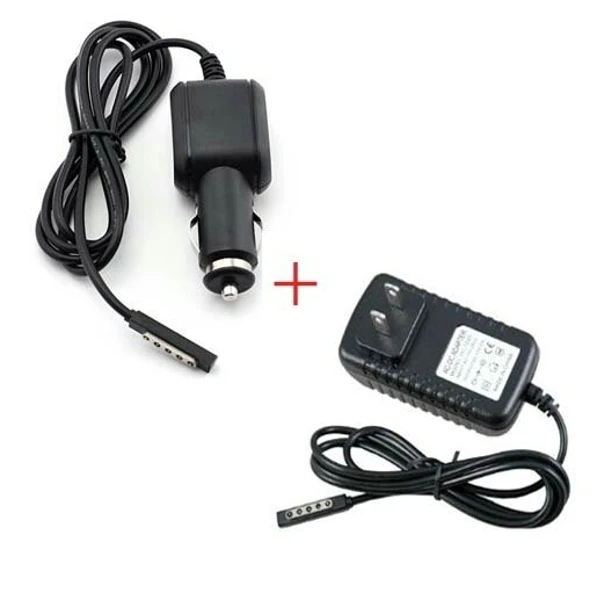 2in1 EU/US 12V 2A AC Home Charger + Car Charge Power Charging Adapter For Microsoft Surface 2 RT RT2 / Pro Pro2 10.6" Tablet |