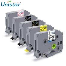 TZe231 стандартная ламинированная пленка 12 мм x 8 м Совместимость для Brother P-touch TZe ленты черный на белом принтере ленты TZe-231 производитель этикеток