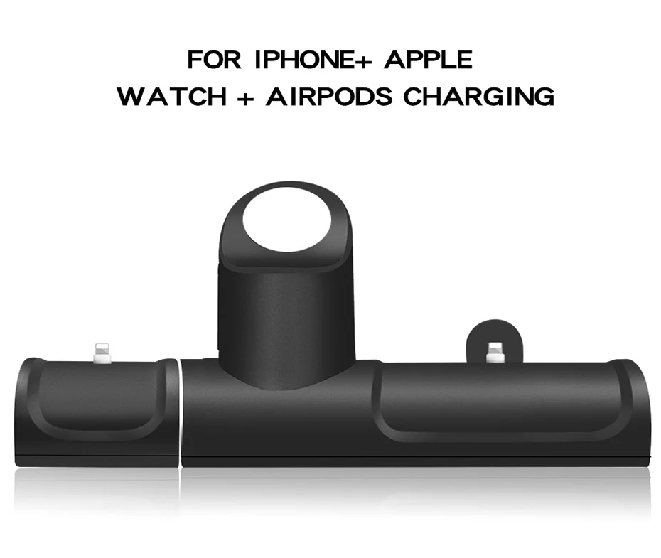 3 In 1 Charge Stand Dock Station For Apple Watch Series 432 Silicone Charge Base For Iphone XXS87 Charging Dock For Airpods (9)