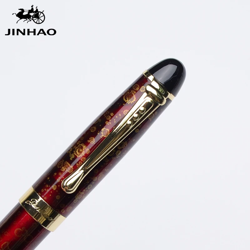 IRAURITA перьевая ручка Jinhao 450 металлические высококачественные чернильные ручки Caneta Tinteiro Pluma Fuente офисный подарок черный настраиваемый логотип