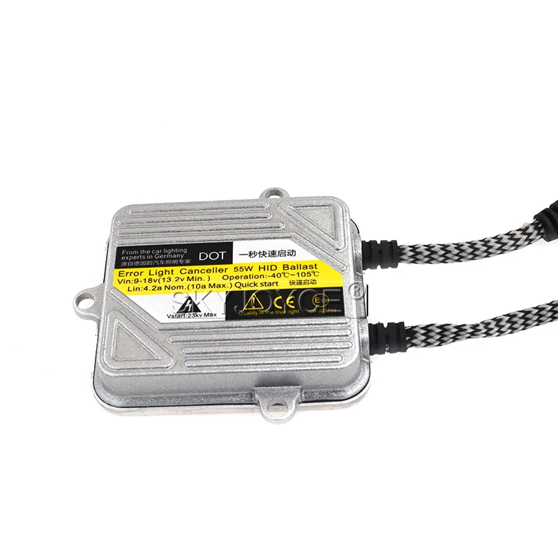 SKYJOYCE 55W Slim Xenon Ballast Quickly Start Replacement Electronic Digital Ballast Kit Ignition Block for Automobiles Car 12V (9)