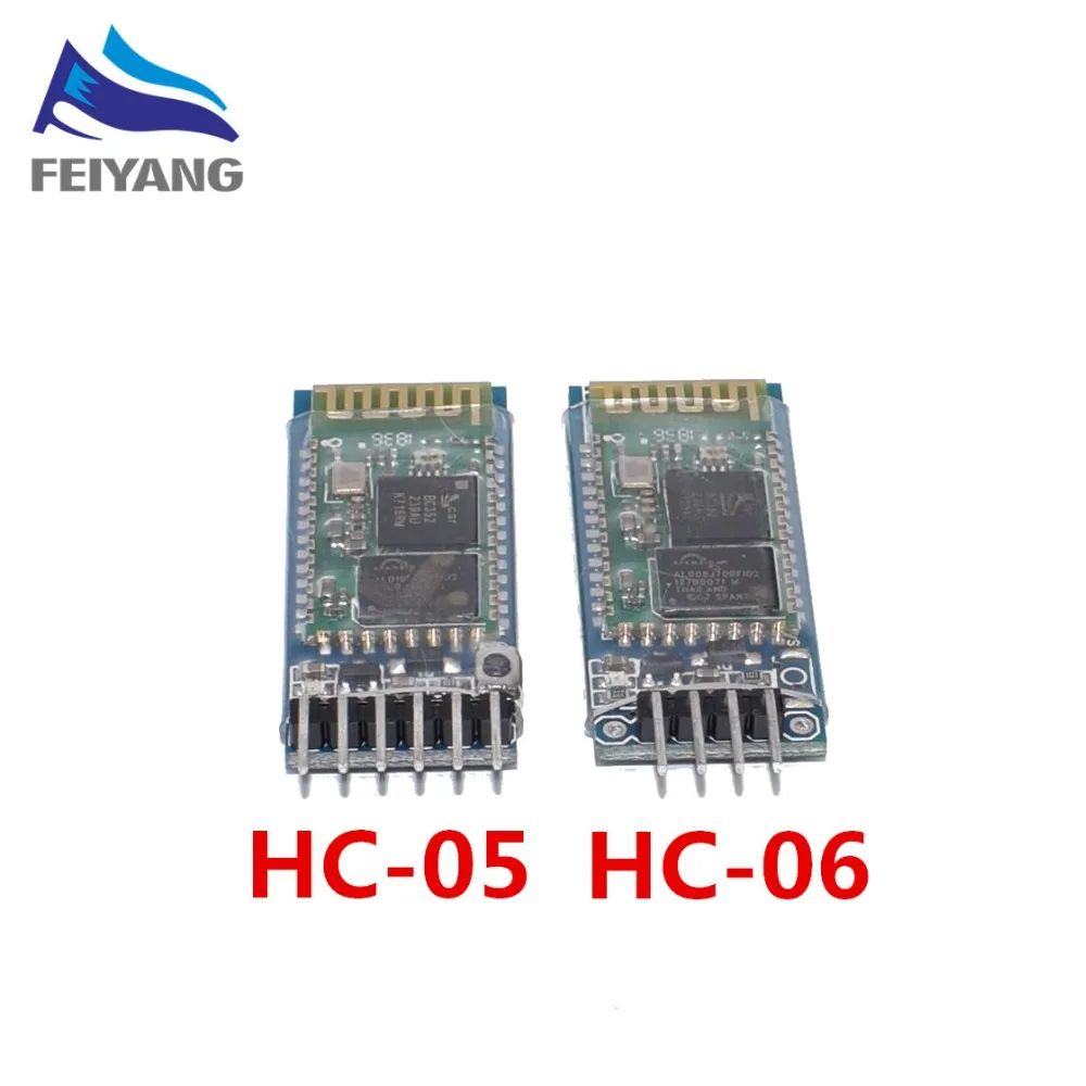 1 шт. HC05 HC-05/HC-06 JY-MCU анти-реверс, встроенный Bluetooth серийный проходной модуль, HC-05 HC-06 мастер-slave 6pin/4pin