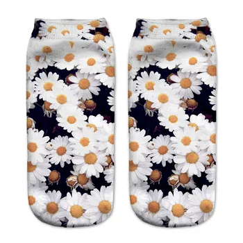 

flower print women's socks hot manufacturers