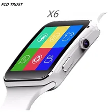 Bluetooth Smartwatch X6 Sport Smart Watch for Apple Android Phone with Camera Wearable Devices Support SIM card 2017 Newest