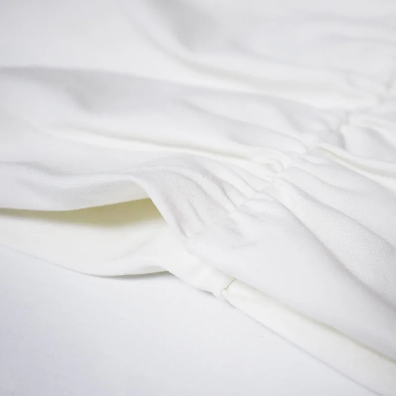 COSYGAL белое платье с коротким рукавом праздничные облегающие платья для вечеринок женские плиссированные мини-платья на шнуровке Vestidos