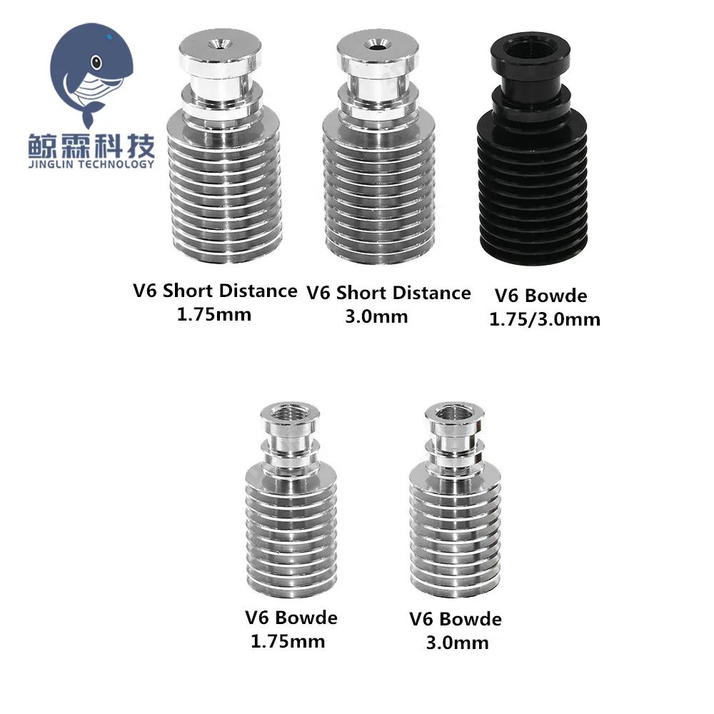 Радиатор с прямой нитью Боуден для V6 J-head Wade экструдер 1,75 мм/3,0 мм 3D принтеры запчасти аксессуары на короткие расстояния