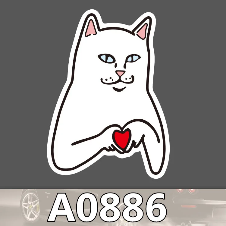 RIPNDIP Sticker RIP N DIP Nermal Cat 