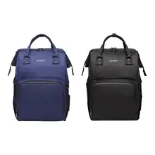 Сумка для подгузников LEQUEEN Mommy, однотонная, черная, вместительная, водонепроницаемый рюкзак для путешествий, сумки для кормящих мам, детские подгузники, сумки для ухода за ребенком