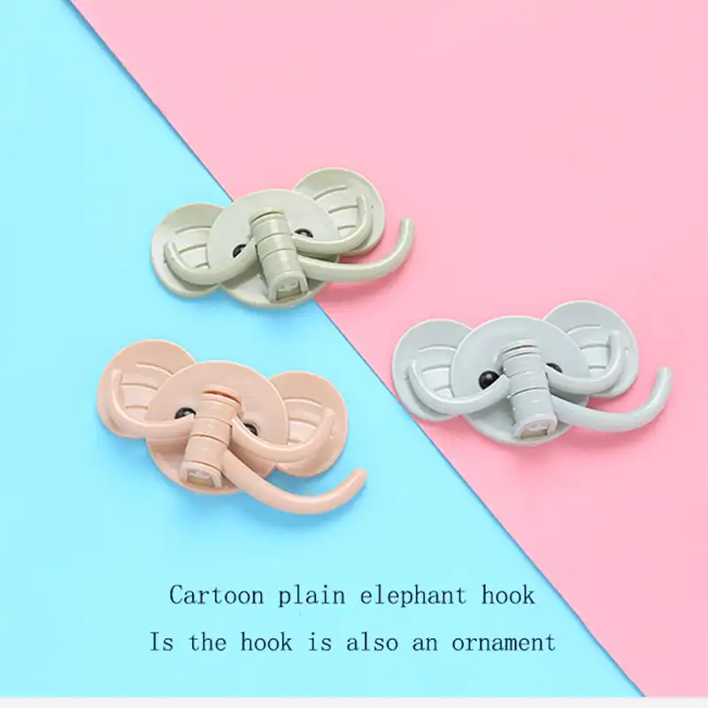 Bathroom Door Rotating Key Hooks Home Organizer Wall Hanger Storage Rack