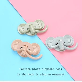 

Creative Elephant Strong Sticky Hook 180Degree Rotating Hooks Key Hanger Storage Rack Decorative Bathroom Organizer Kitchen Tool