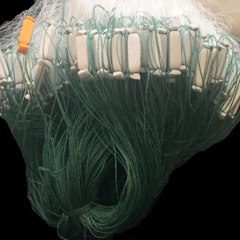 gill net H1.2*L60M 3layer 2.5/3/3.5/4/5cm mesh sink net fish trap sticky fishing net outdoor pesca reservoir fishing network