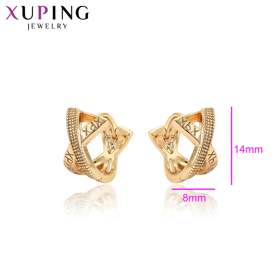 Xuping модные серьги, украшения, позолоченные серьги-кольца для женщин, популярный дизайн, подарок на день матери S110, 7-96859